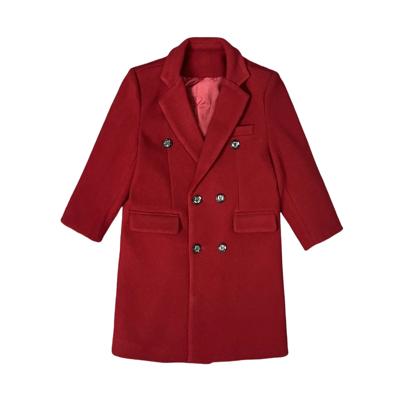 Autumn Boys Trench Coat Long DoubleBreasted Wool Coat Stylish Kids Overcoat Trendy Formal Blazers Casual Outerwear Age 314T 251015