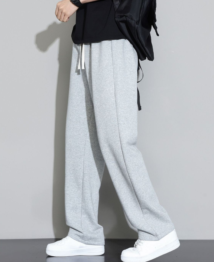 Modern Fashion Mens Loungewear with Elastic Fabric Versatile Cotton Mix Trousers