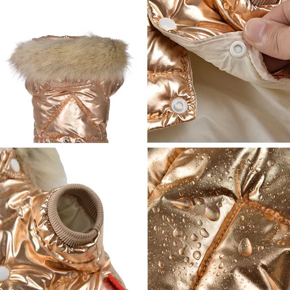 Warm Pet Overalls Winter Waterproof Puppy Hooded Jacket Coat For Small Dog Cat Adjustable Solid Puppy Hoodies Outfits ChihuahuaW251017