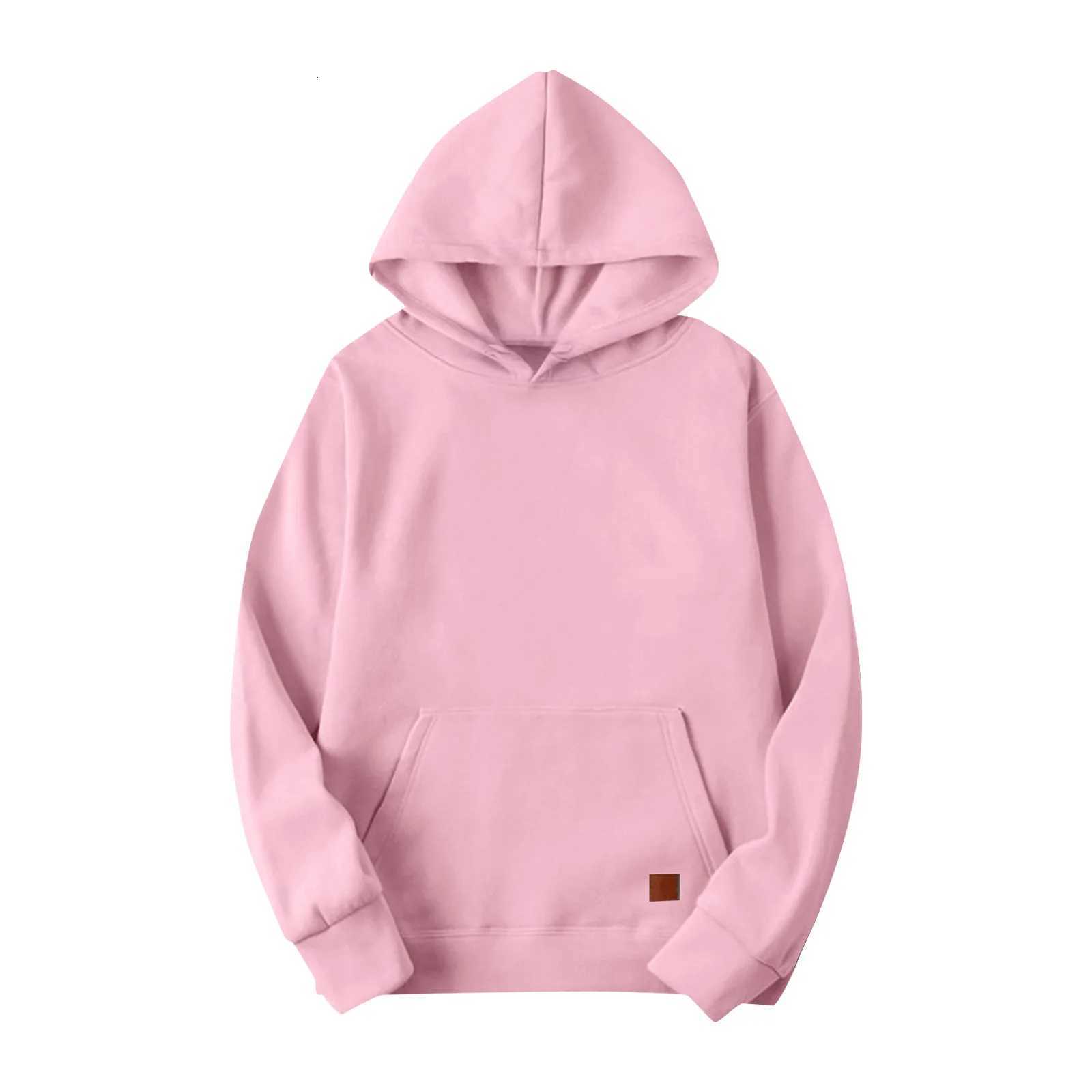 Soft And Comfortable Mens Winter Casual Sports Hoodie Solid Color Long Sleeves Hooded Pullover Suitable For Daily Wear Z251017