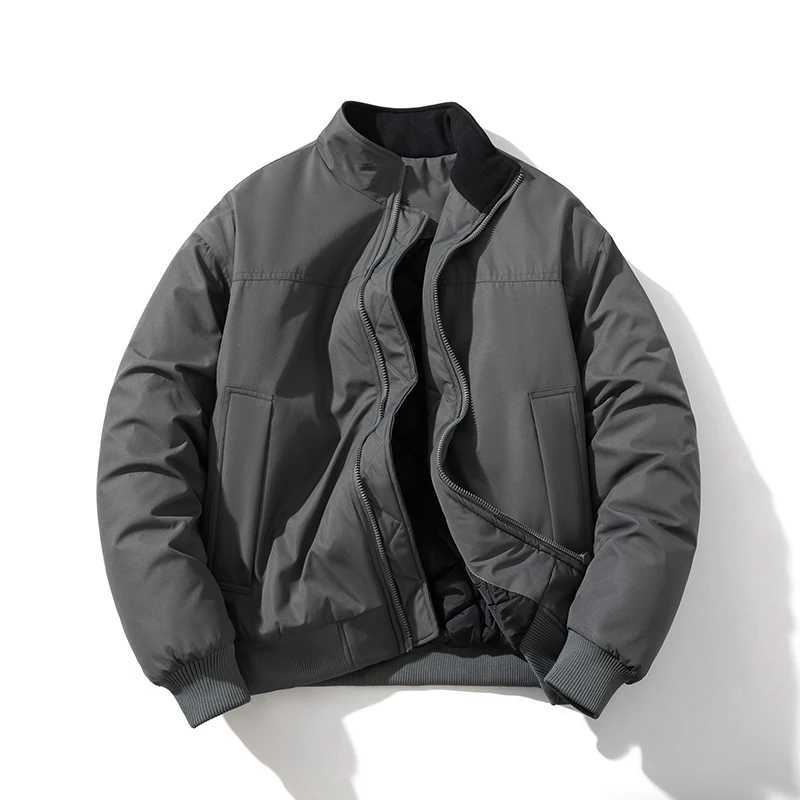 Autumn Winter Varsity Jacket Men Women Fashion Baseball Jacket Solid Loose Thick Warm Coat Couple Parkas Casual White J251017