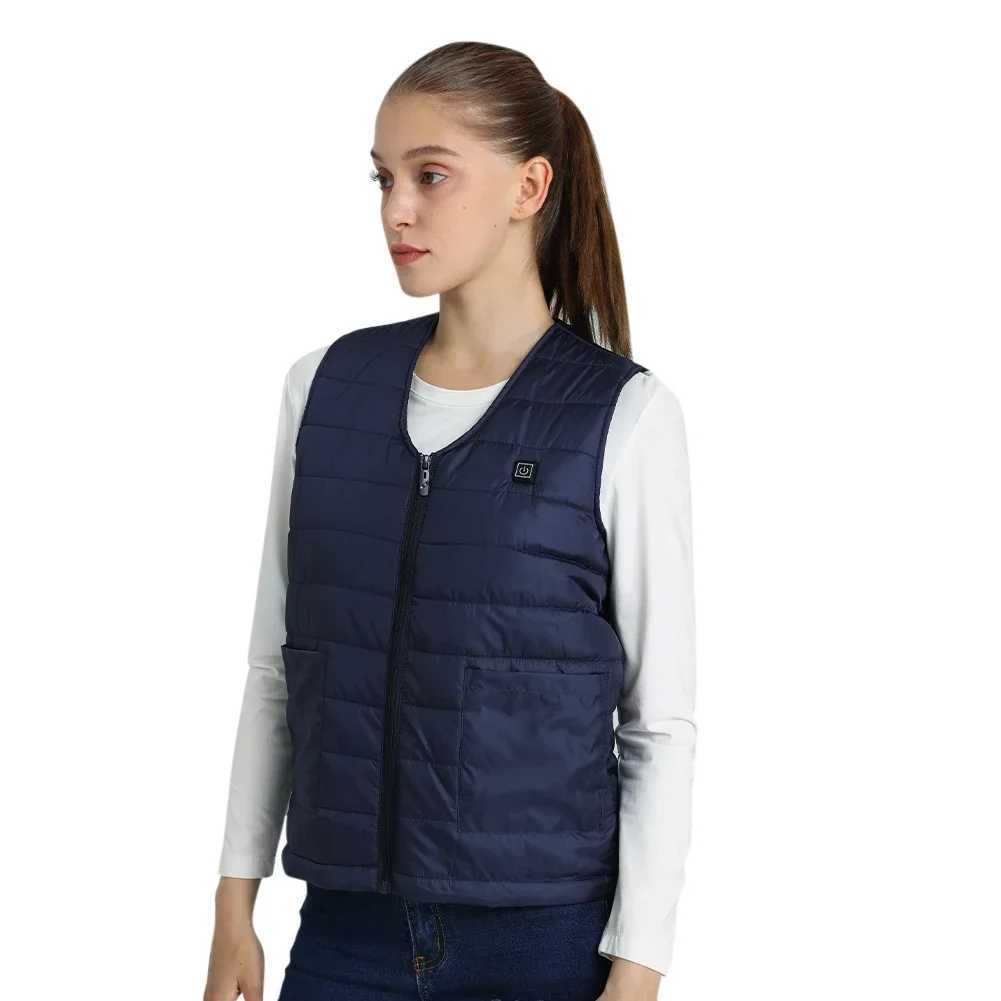 2023 10 Heated Vest Zones Electric Heated Jackets Men Women Outdoor Heated Coat Winter Warm Clothes Heated Vest Oversized 7XL H251017