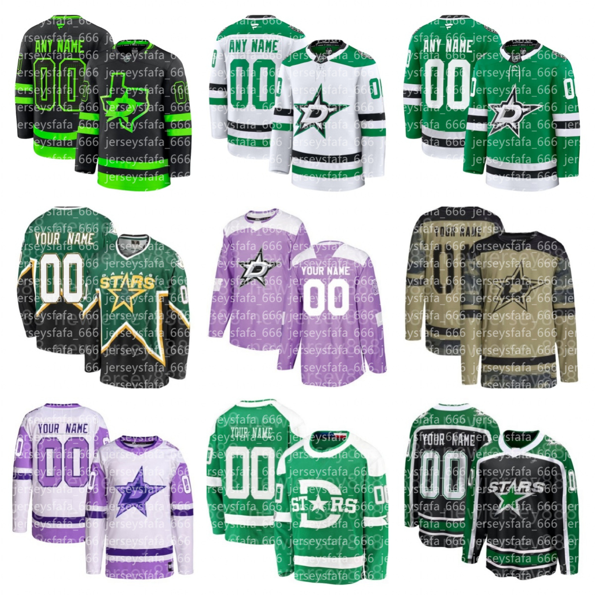 Matt Duchene Stars Hockey Jersey Miro Heiskanen Thomas Harley Evgenii Dadonov Sam Steel Esa Lindells Colin Blackwell Ilya Lyubushkin Mason Marchment