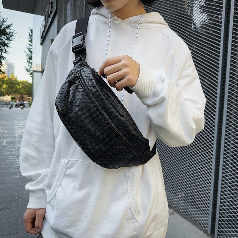 Designer Bag Men's Chest Bag Woven Crossbody Bag Men's Casual Shoulder Luxury Bag Bag New Sports Small Crossbody Bag Student Waist Bag Women