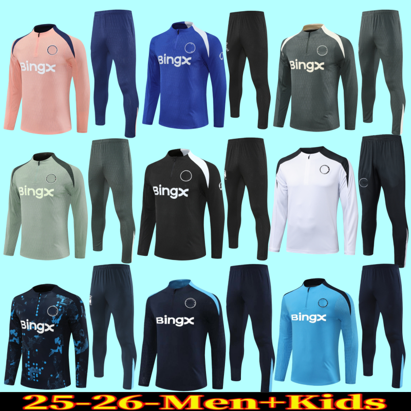 24 25 chelSeasES fc CFC PALMER hoodie Soccer Tracksuits Set Long Sleeves men kids football 2025 2026 sportswear football jacket adult kids kit training Survetement