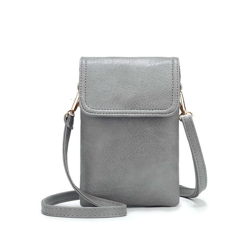 Guangzhou Women's Leather Crossbody Textured Small Phone Bag Wallet Adjustable Shoulder Strap
