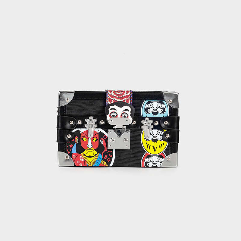 High-end Crossbody for Women, New Single Shoulder Box Trendy Brand Women's Bag, Unique Graffiti Versatile Small Square Bag