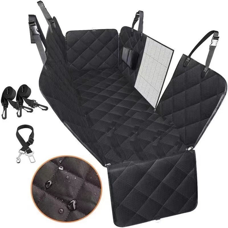 Pet car seat cushion, rear seat dog anti dirt and anti bite seat cushion, rear car safety seat dog ride artifact
