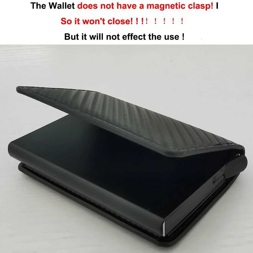 Rfid Metal Visit Credit Card Holder Men Wallets Luxury Business Bank Cardholder Case Wallet for Men Card Storage PortecartesW251017