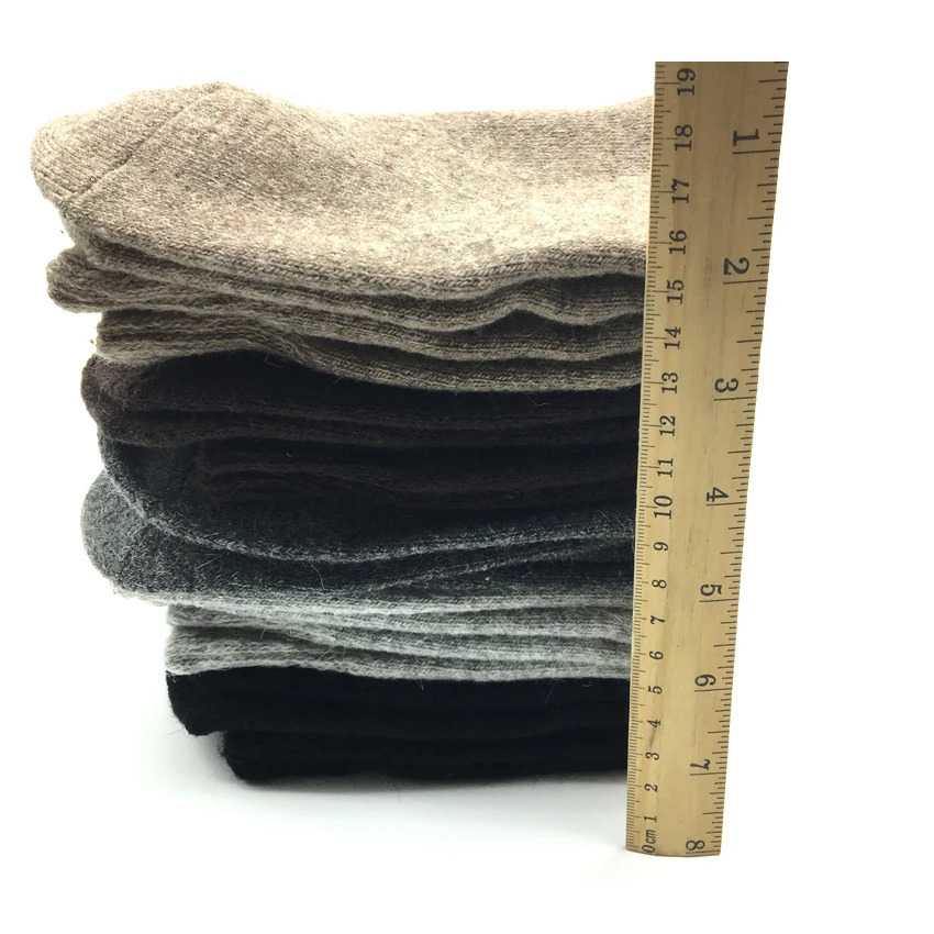 5 PairsLot Thick Wool Socks Men Winter Warm Cashmere Breathable Long Sock Outdoor Male Meias 7 Colors 251017