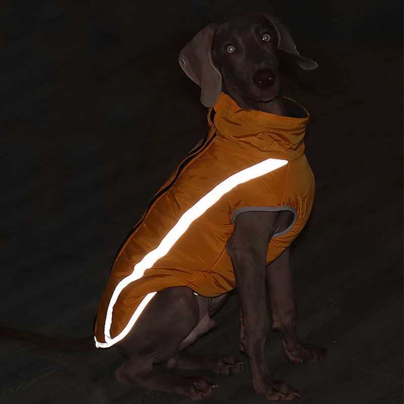 Reflective Pet Dog Clothes for Large Dogs Windproof Big Dog Coat Jacket Pitbull Greyhound Wheeling Dog Clothing ropa de perrosW251017