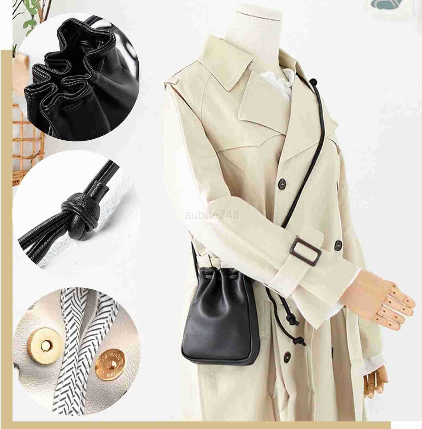 Drawstring Mini Crossbody Purse PU Leather Small Crossbody Bags for Women Crossbody Phone Purse Bucket BagZ251017