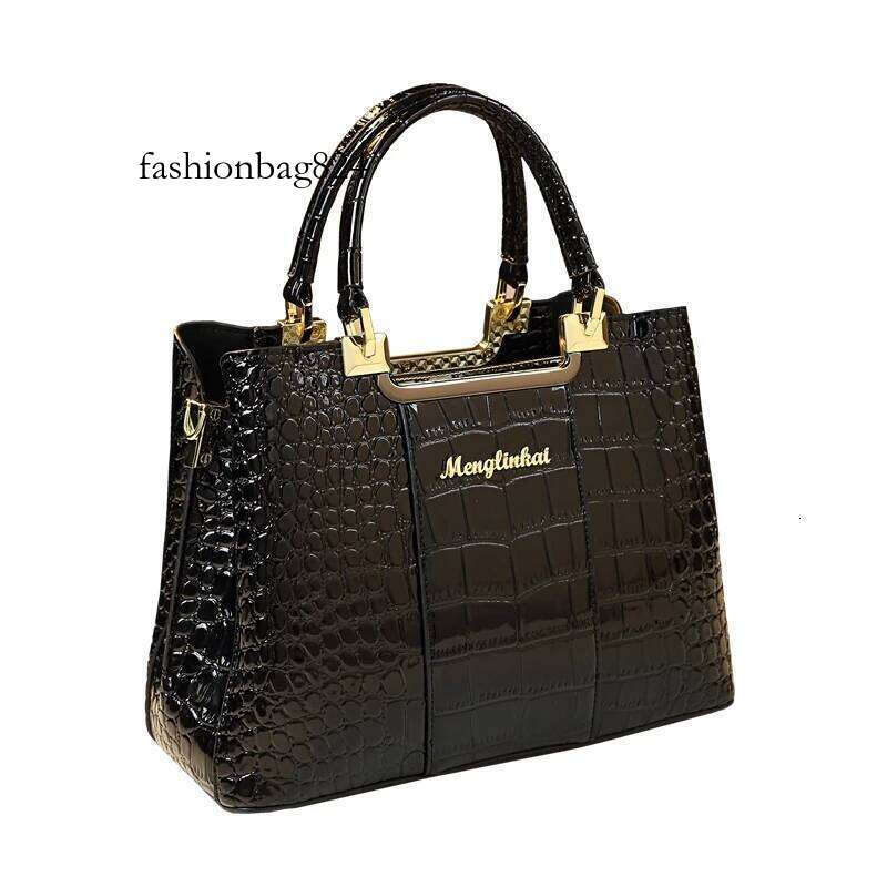 Genuine Leather Women Handbag 2023 New Fashion Brand Crocodile Pattern Lady Portable Tote Bag Shoulder Crossbody Bags For Female