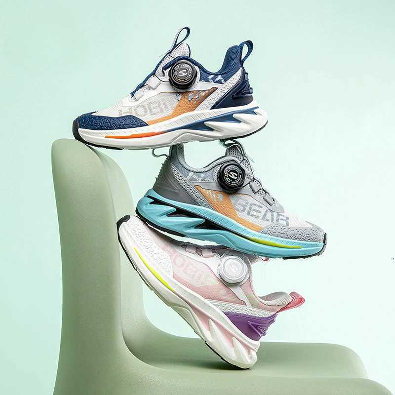 Fashion Brand Spring Boys And Girs Sports Shoes Mesh Breathable Student Casual Sneakers Shockabsorbing Childrens Running ShoesT251017