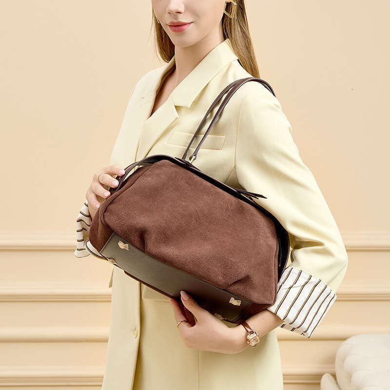 Luxury bag Design Sense Niche Matte Cowhide Crossbody Genuine Leather Handbag Simple Large Capacity Fashion Women s Shoulder Bag