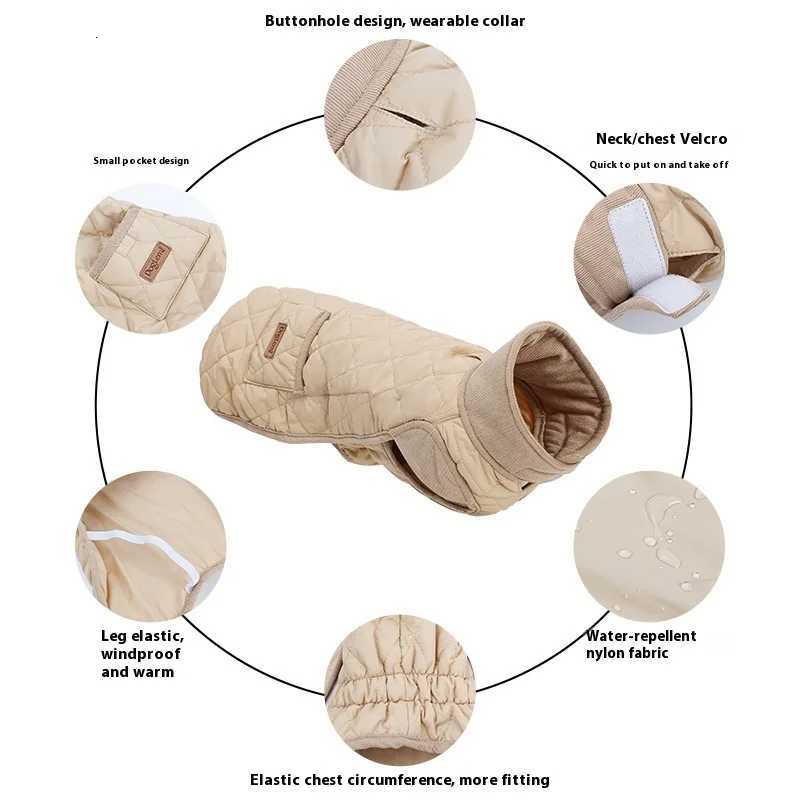 Pet Clothes New Winter Dog Clothes Dachshund Dog Clothes Warm Thickened Casual Dog Outing Vest Cotton ClothesW251017