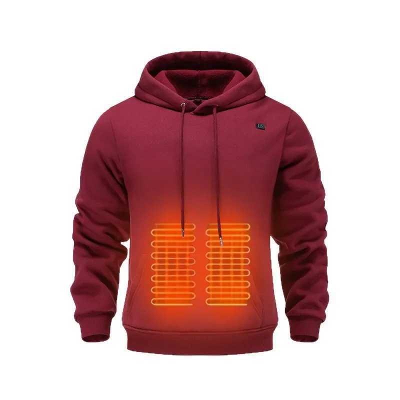Intelligent Heating Hoodie Sweatshirt USB Electric Heating Mens Five Zone 3 Temperature Adjustment Winter Warmth Clothing H251017