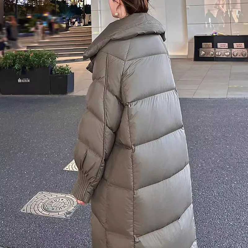 2025 New Fashion Womens Down Jcket Winter Warm Elegance Thickened Simple HighQuality White Duck Down Womens Down Jacket H646 W251016
