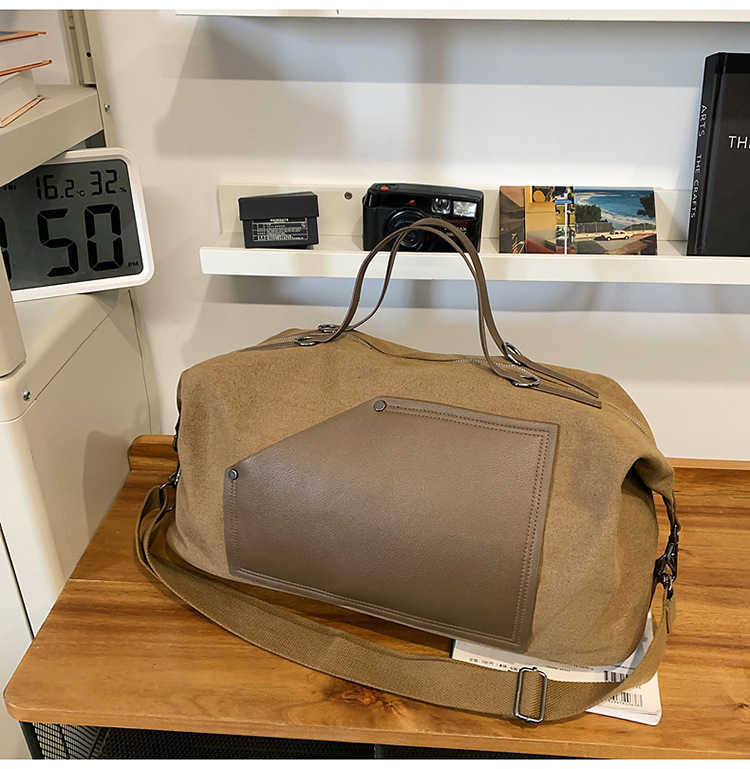 New Simple Fashion Gym Bag Large Capacity Casual Travel Storage Bag Women's Sports Yoga Training Bag 250415