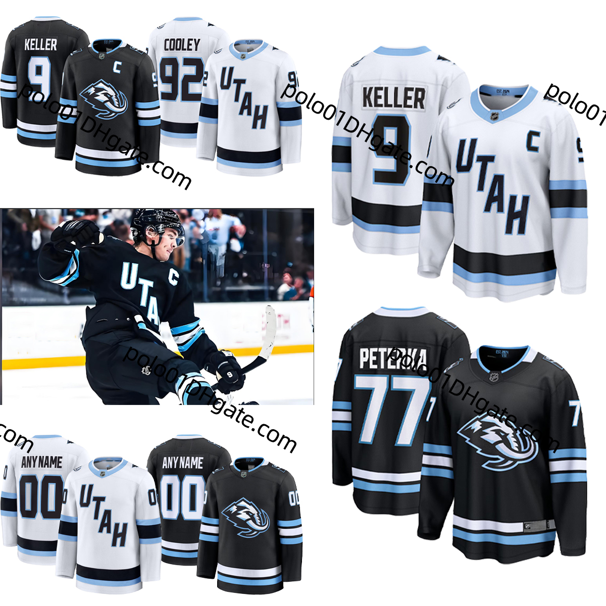 2025-26 Season Hockey Jersey 9 Clayton Keller Logan 2 Cooley 8 Nick Schmaltz Guenther Mikhail Sergachev Liam OBrien Durzi Crouse Karel Vejmelka Utahs Mammoth jerseys