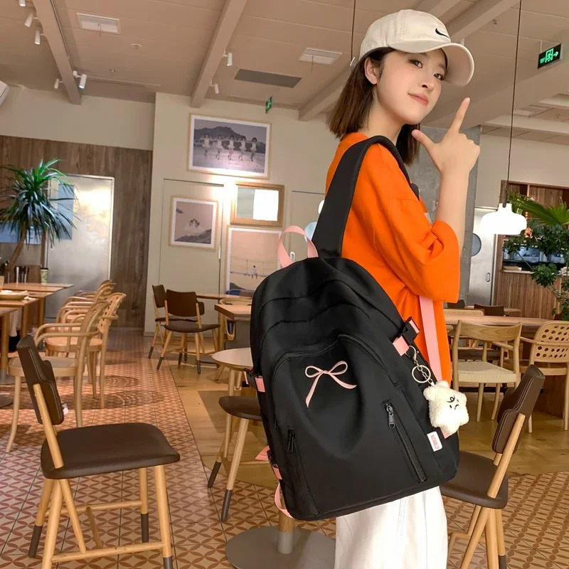 Woman Man Book Backpack School Book Bags for Teenage Harajuku Female College Bag BagPack Travel Cute Backpack 251104