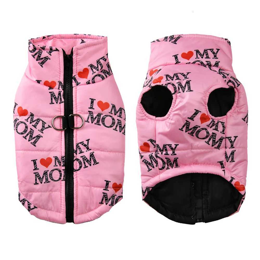Warm Dog Coat For Winter Puppy Cute Print Jacket With Dring Waterproof Pet Zipper Outfits For Small Medium Dogs Cats ChihuahuaW251017