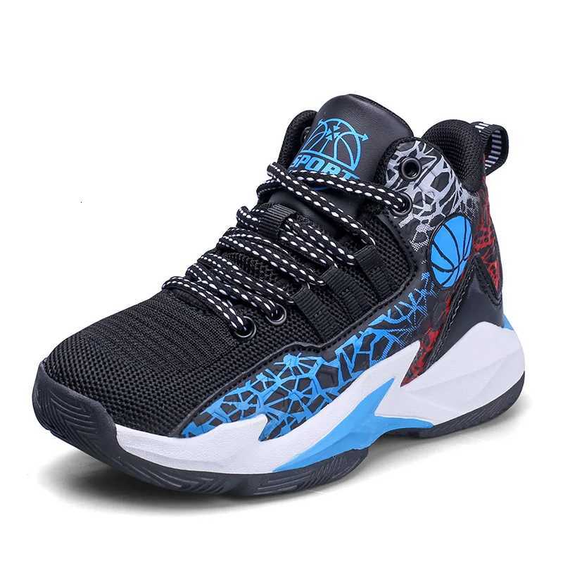 Children Primary School Junior High School Kids Basketball Shoes Boys Mesh Breathable Nonslip SneakersT251017