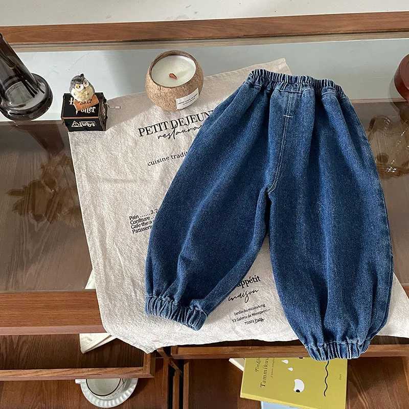 Baby Boys Trousers Autumn Cartoon Car Printed Kids Baby Boys Harem Pants Elastic Waist Loose Versatile Toddler Boys Denim PantsT251017