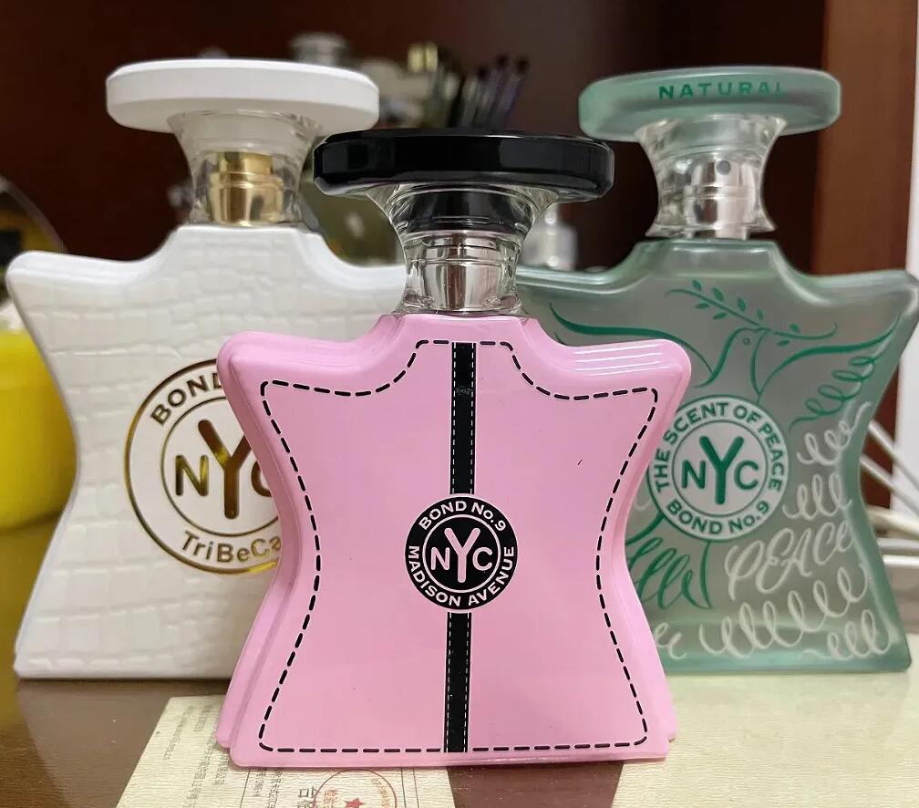 High version NYC Bond No.9 women perfume Spray 100ml New York Nights Harrods 175 Tribeca Greenwich Village Madison Avenue Beekman Place Sutton Place men cologne