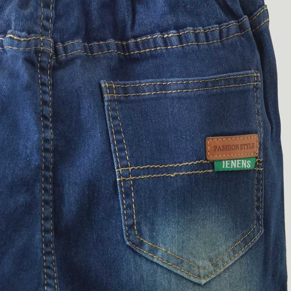 IENENS Fashion Teen Causal Jeans Kids Boy Straight Denim Trousers Child Elastic Waist Pants 411 Years Old ClothesT251017