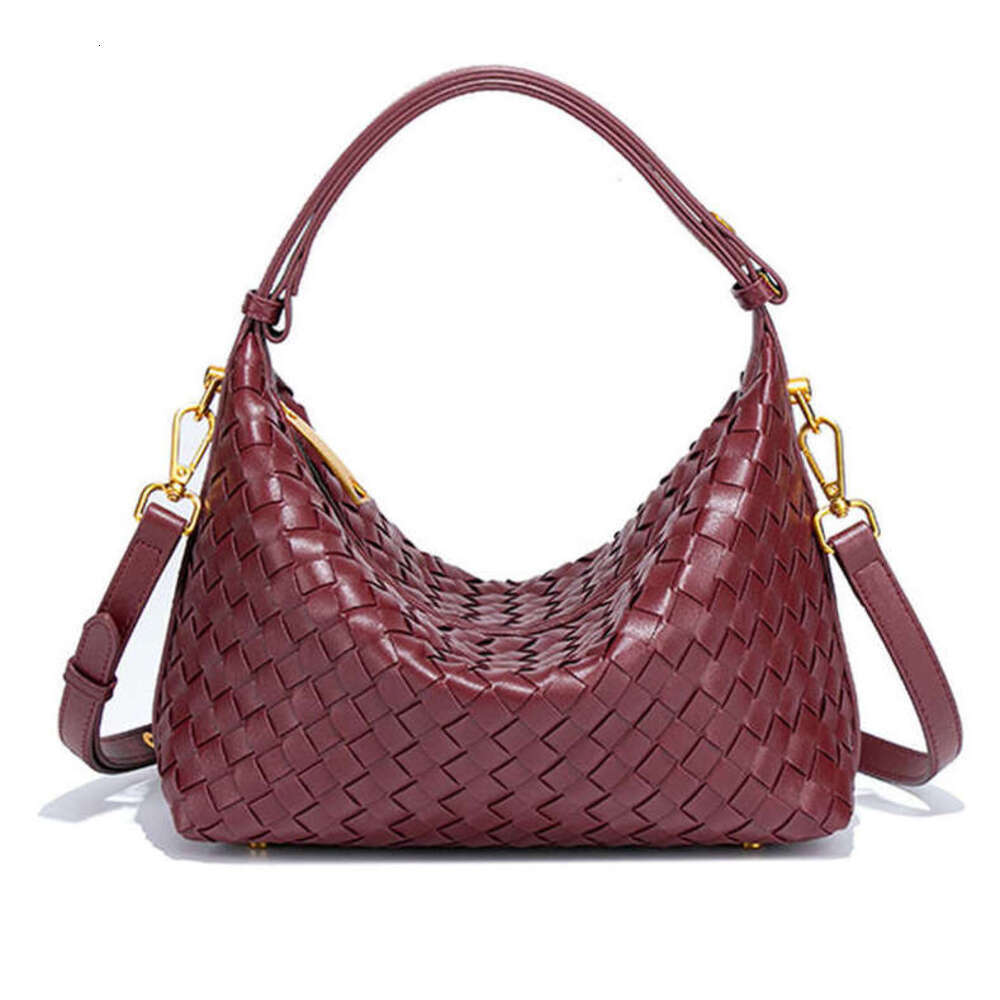 New Hand-Woven Handheld Lunch Box for Women, Commuting Casual Versatile Single Shoulder Crossbody Bento Bag