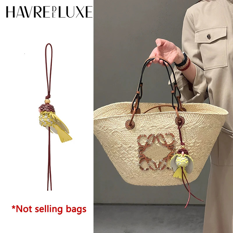Cowhide leather parrot bird charm for womens bag fashion highend durable exquisite workmanship bag decoration bag accessories 251016