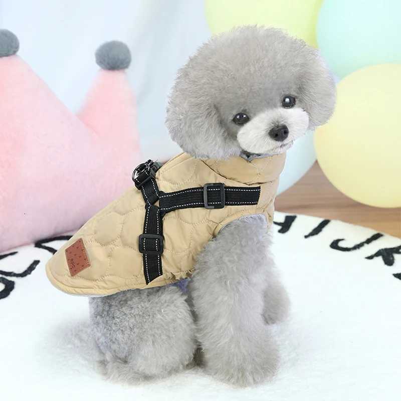 Reflective French Bulldog Pet Coat Jacket with Harness Winter Dog Clothes for Small Medium Dogs Corgi Bichon mascotas ClothingW251017