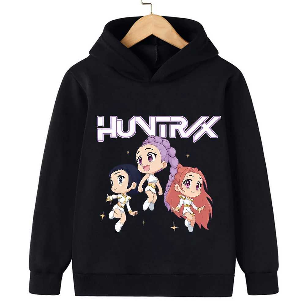 KPop Demon Hunter Rumi Derpy Girls Boy Hooded Sweatshirt Warm Childrens Wave Fashion Casual Tops Casual Girls Clothing C251017