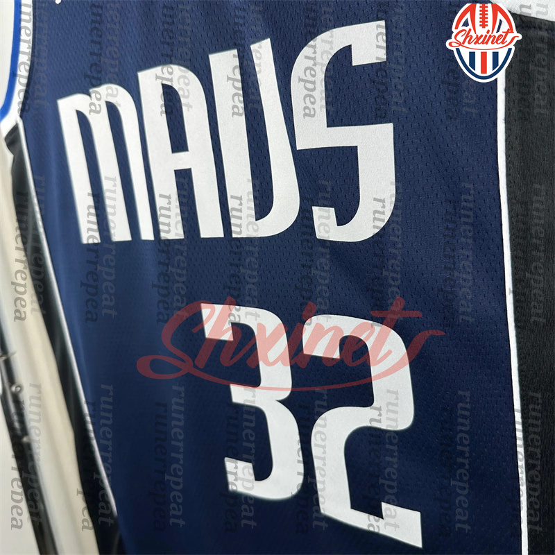 2025-26 Hardwood Classic Basketball Jersey 11 Irving Anthony 3 Davis Daniel 21 Gafford Klay 31 Thompson Cooper 32 Flagg Dwight 7 Powell Support Stitch