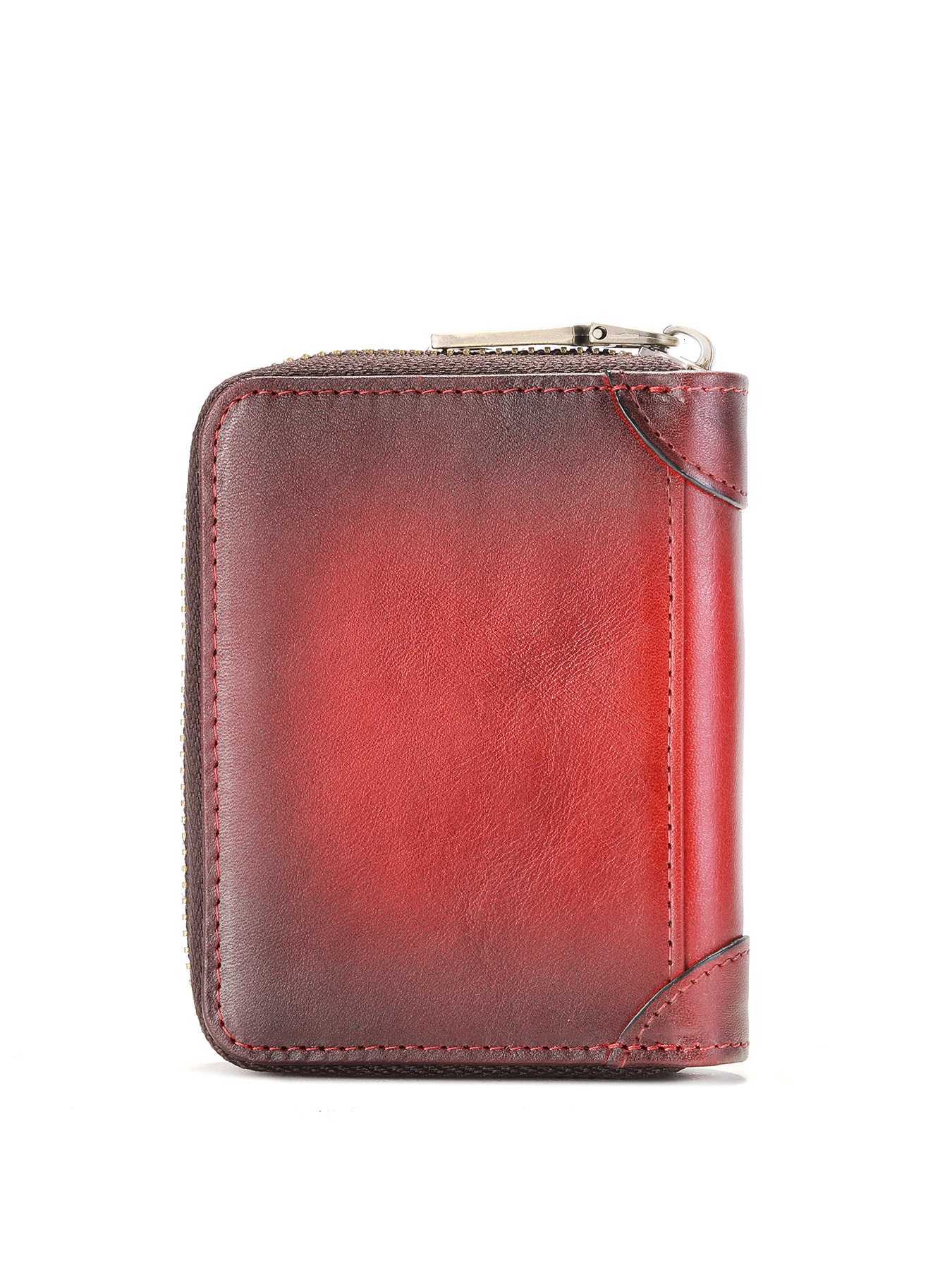 BULLCAPTAIN Men RFID Blocking Bifold Wallet Genuine Leather Card Holder Wallets with 11 Card SlotsW251017