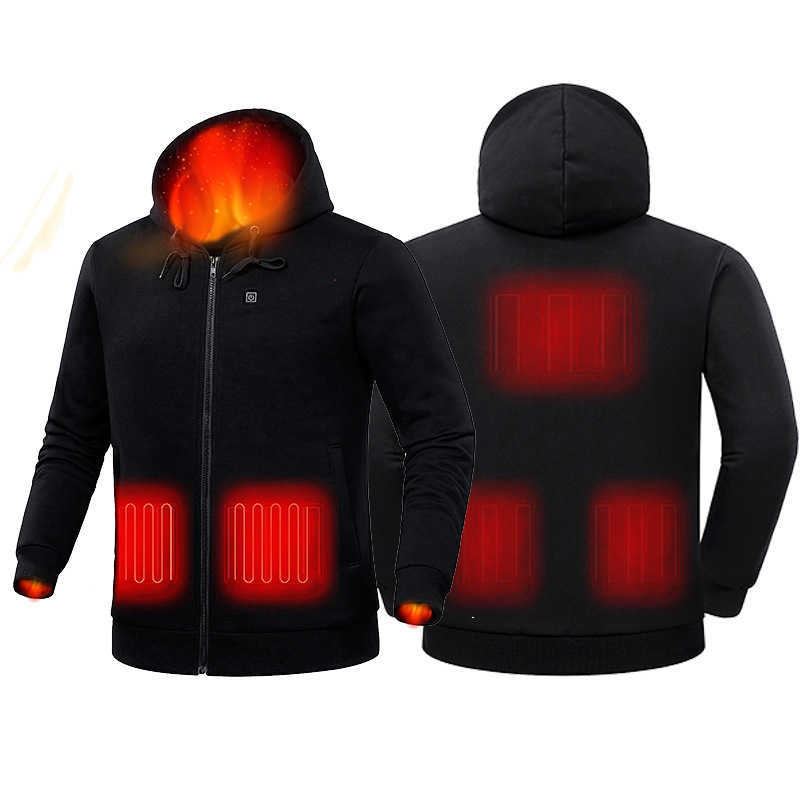 Heated Sweatshirt Heated Jacket Hoodie Power Bank Charging Heated Sweatshirt Electric Heated Jacket H251017