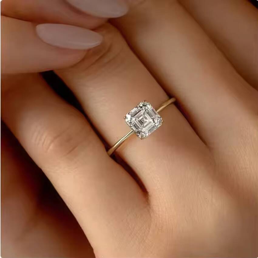 Speedin Custom Fine Jewelry 14K Gold GRA VVS Diamond Wedding Ring Woman Engagement Moissanite Ring for Women