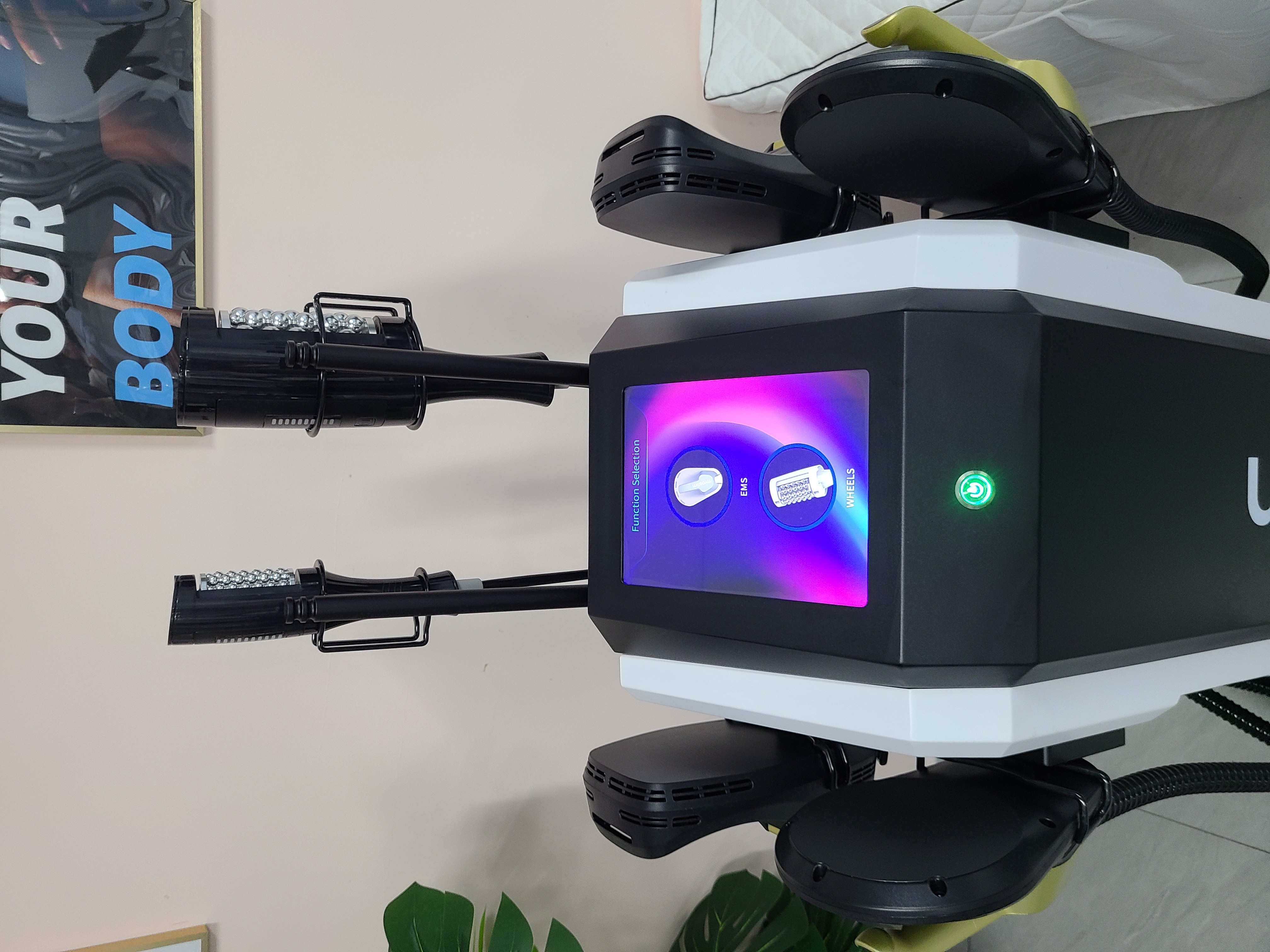 2 in 1 360° Roller EMS Body Slimming Machine Fat Burning Skin Tightening Muscle Toning Weight Loss For Women and Men Beauty Equipment