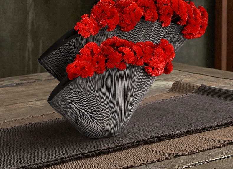 Nordic Modern Big Vase Nordic Flower Vase Home Decoration Salon Maison Creative Vases Plant Crafts Home Accessories Gift Ideas C251017