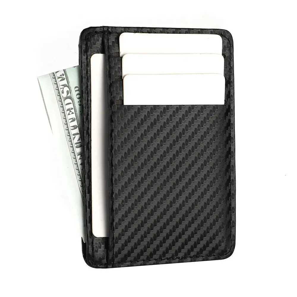 Mens Ultrathin RFID Blocking PU Leather Wallet Credit Card ID Card Holder Portable Mens Minimalist Business CardW251017