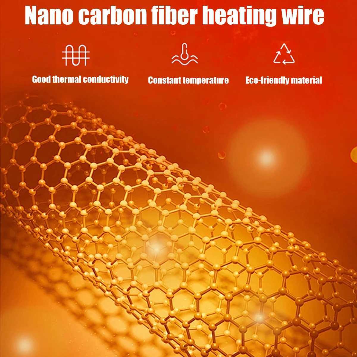 Mens Heated Jacket Winter Warm Outdoor USB Electric Heated Jacket with 9 Carbon Fiber Heating Pads 3 Temperature Levels H251017