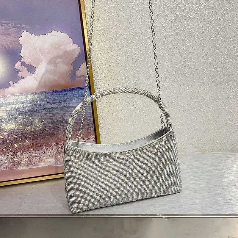 Glitter Shiny Diamond Evening Bag Wedding Party Clutch Purse Exquisite Banquet Bag Luxury Fashion Women Handbag Crossbody Bag Z251017
