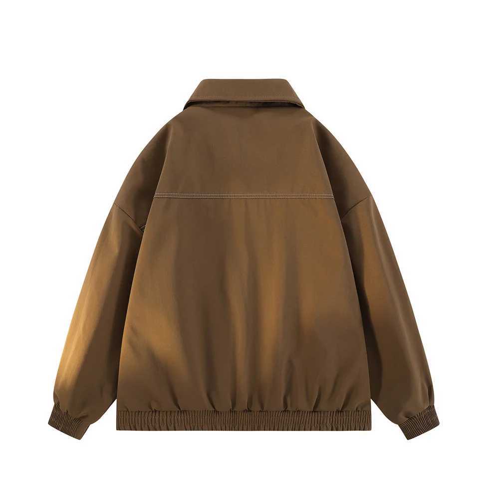 American Vintage Cargo Jacket Men Autumn Korean Versatile Pilot Jacket Casual Fashion Coat Young Mens Workwear Lapel Jackets J251017