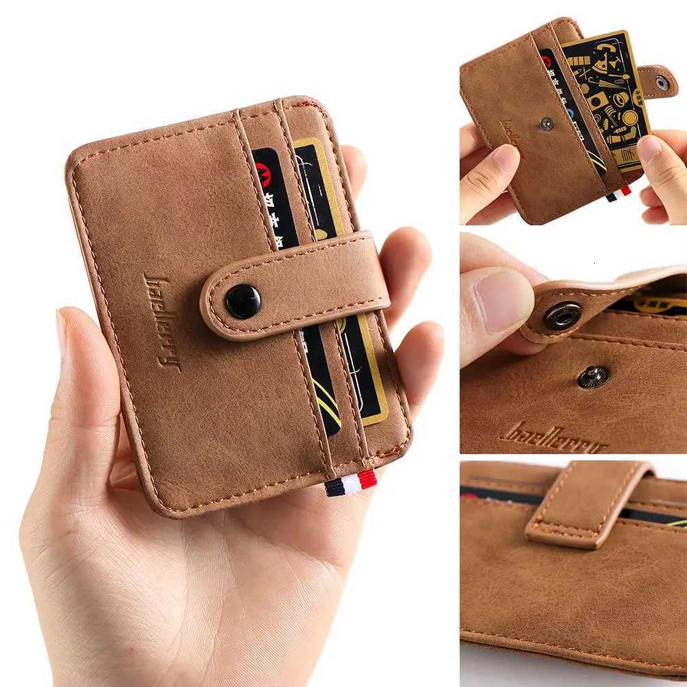 Mens PU Leather ID Credit Card Holder Wallet Coin Purse Fashion Women Business Slim Money Pocket Case Multicard Card HolderW251017