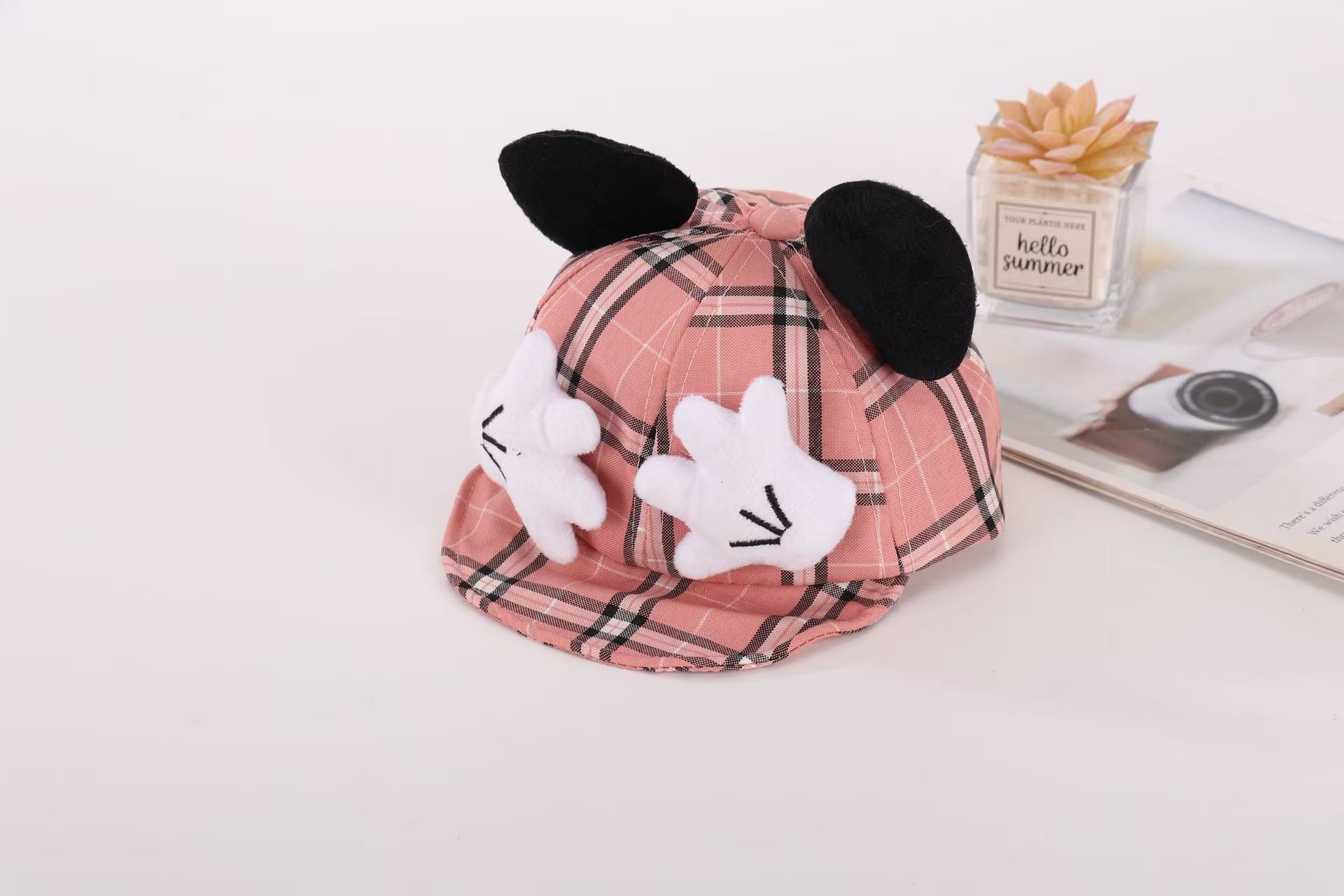 Cute cartoon children's hat with big ears design internet celebrity photo hat baseball cap