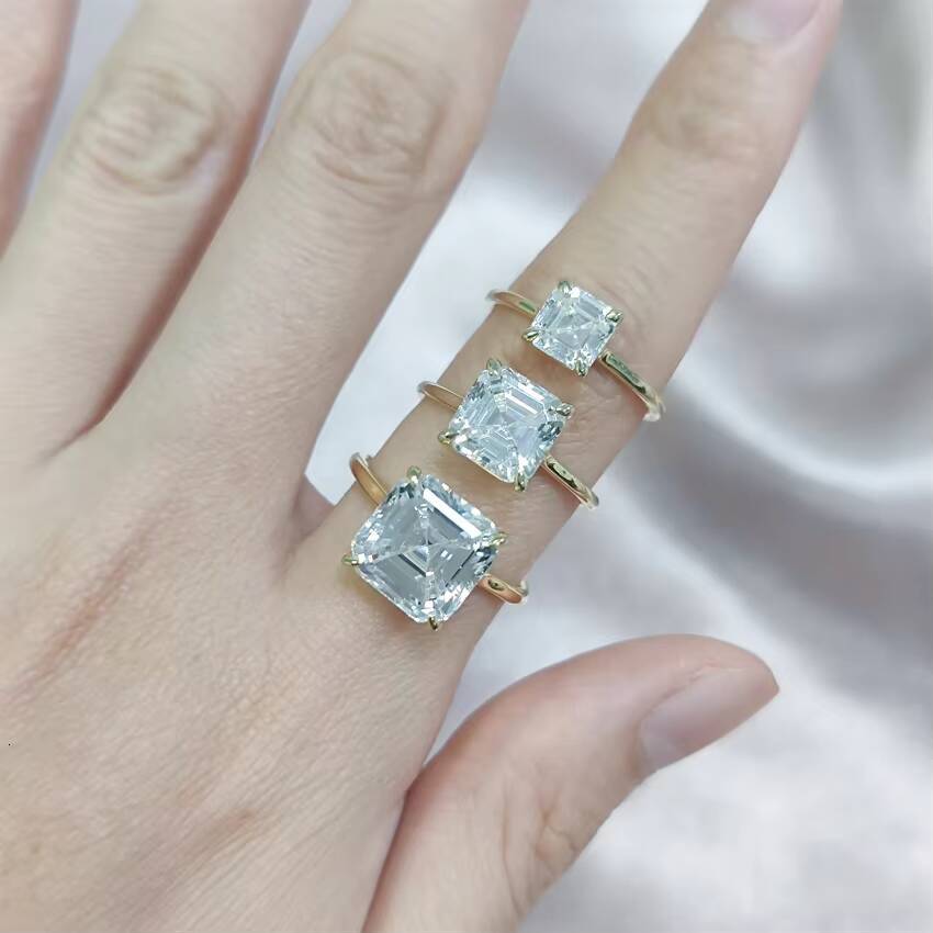 Speedin Custom Fine Jewelry 14K Gold GRA VVS Diamond Wedding Ring Woman Engagement Moissanite Ring for Women