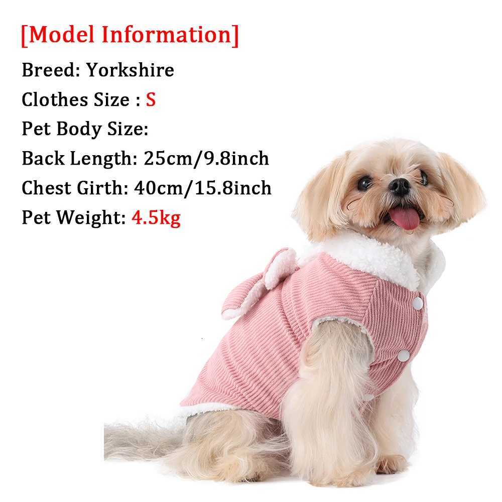 Warm Pet Bow Coat Winter Thicken Fleece Button Clothes For Small Dogs Cats Apparel With Dring Puppy Yorkshire Chihuahua OutfitsW251017