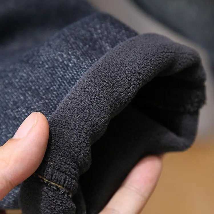 Autumn Winter Fleecelined Thickened PantsBoys Jeans New Style Korean Version Fashionable Casual Integrated Velvet For BoysT251017