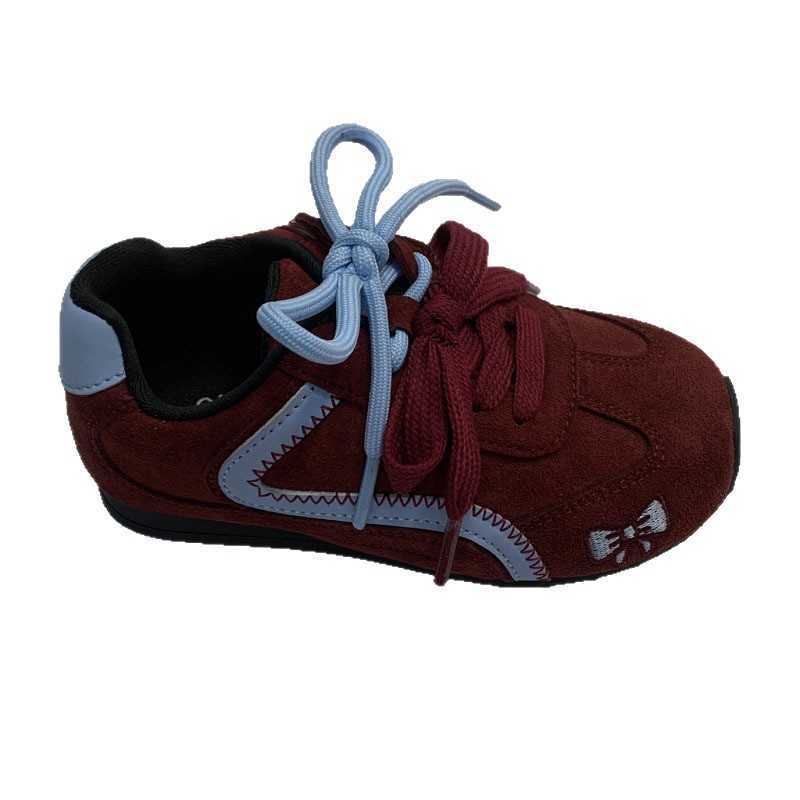 Suede Soft Leather Loafers Soft Sole Comfortable German Training Forrest Gump Shoes 2025 Autumn Childrens Sports Shoes Boys and Girls Sneakers W251017